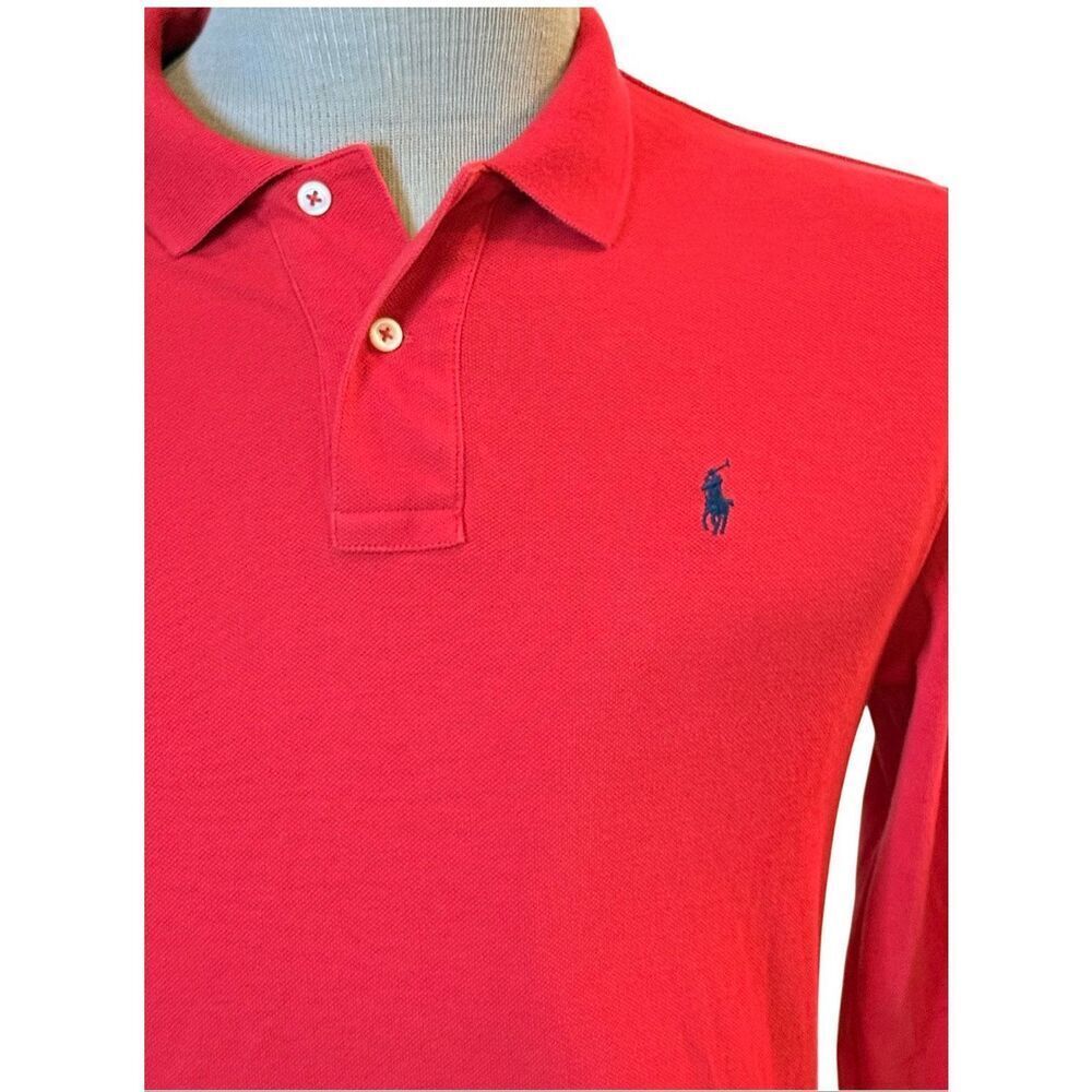 Polo Ralph Lauren Classic Fit Boys Long Sleeve Polo Ref Blue Pony Sz. XL - Picture 3 of 15